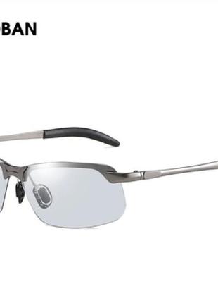 Hooban окуляри сонцезахисні,метал,uv 400 фотохром ,поляризація.2 фото