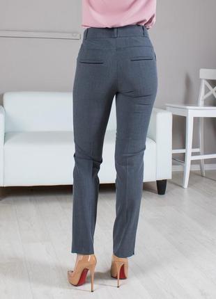 Женские укороченые брюки каролина серая5 фото