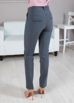 Женские укороченые брюки каролина серая7 фото