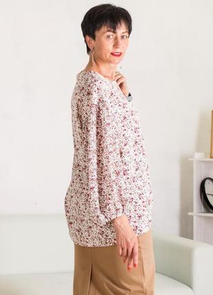 Женская блуза саманта молочная2 фото