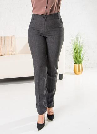 Жіночі укорочені брюки марсела сіра5 фото