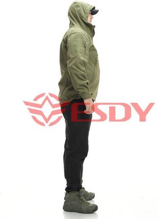 Куртка esdy softshell софтшел, тактична 01. олива4 фото