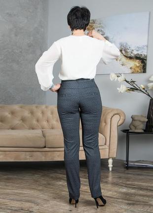 Жіночі брюки на резинці владислава клітинка4 фото