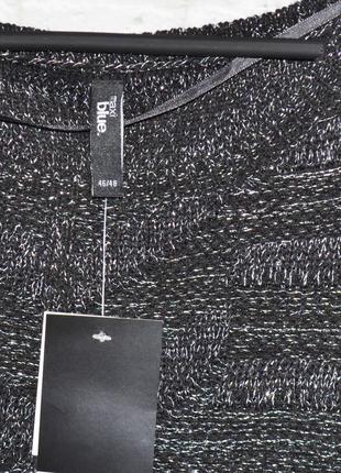 Чорний жіночий джемпер кофта з люрексовою ниткою3 фото