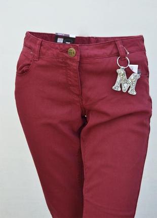 Модні бордові джинси з брелоком skinny fit jbc3 фото