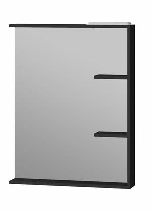 Дзеркало з підсвічуванням brooklyn brm-65 juventa у ванну чорне