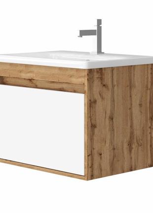 Тумба з умивальником juventa malta mlt-65 підвісна дуб вотан