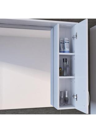 Дзеркало у ванну juventa trento trnm-75 біле праве3 фото