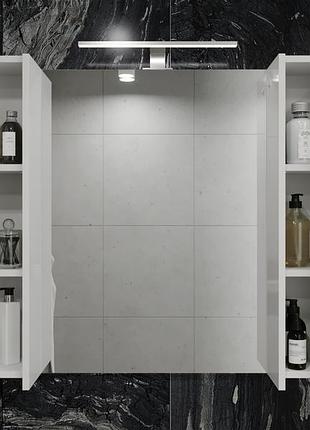 Дзеркало у ванну juventa bronx brxmc-100 біле з підсвіткою і ш...