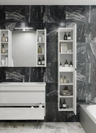 Дзеркало у ванну juventa bronx brxmc-100 біле з підсвіткою і ш...