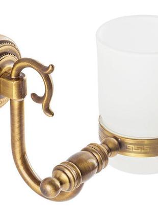Склянка для зубних щіток kugu versace 206a, бронза