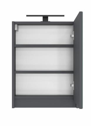 Дзеркальна шафа у ванну juventa leomc-50 антрацит