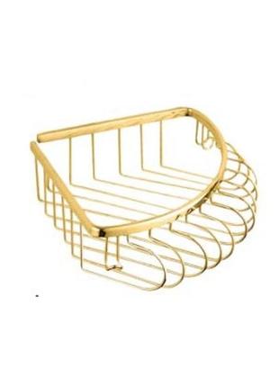 Поличка кутова решітка kugu 217g, золото