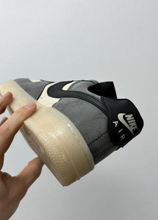 🙃знижка 41 розмір nike air force 1 low suede кросівки бежеві сірі демісезон весна осінь беж серые кроссовки4 фото