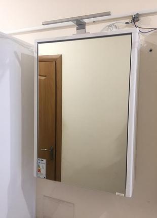 Дзеркальна шафа для ванної juventa livorno-50 lvrmc-50, білий2 фото