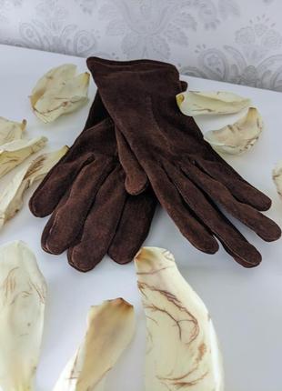 Жіночі замшеві рукавички.розмір м.