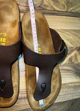 Вьетнамки шлепанцы birkenstock кожаные 100%оригинал4 фото