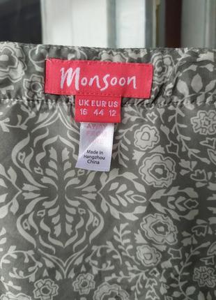 Шелковая блуза monsoon, шёлк, шовк.5 фото