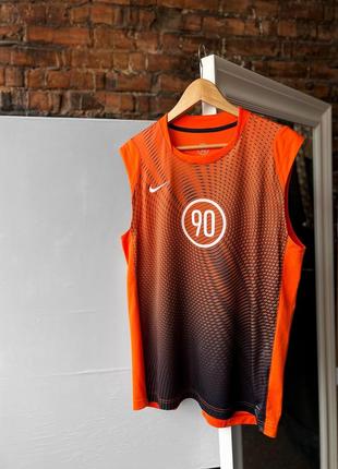 Nike dri-fit men’s vintage total 90 orange sport tank top спортивна майка
