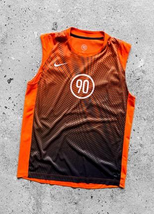 Nike dri-fit men’s vintage total 90 orange sport tank top спортивна майка5 фото