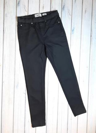 🤩1+1=3 зауженные черные джинсы джеггинсы скинни под кожу new look, размер 44 - 462 фото