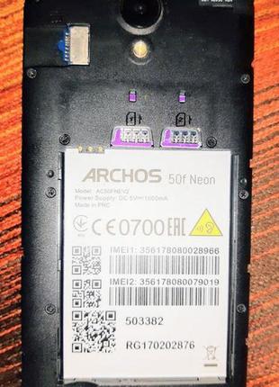 Продам телефон archos 50f neon