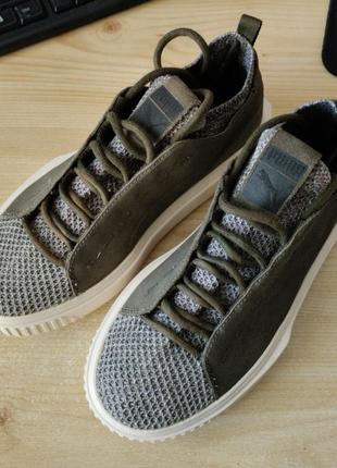 Кеди puma breaker knit baroque Розовый 36659801 оригінал натуральна замша