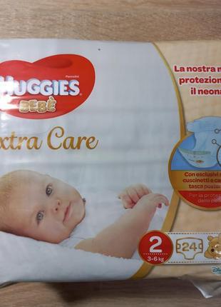 Підгузки huggies extra care 2