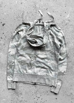 Nike women’s camo gray sportswear gym full zip hoodie жіноче худі, кофта з капюшоном7 фото