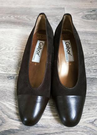 Gabor comfort класичні туфлі, вінтаж, ретро, балетки, човники, оригінал, шкіряні туфлі3 фото