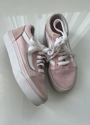 Кеды фирменные на девочку vans 17 стелька2 фото