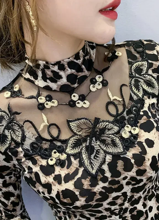 Кофточка з леопардовим принтом3 фото