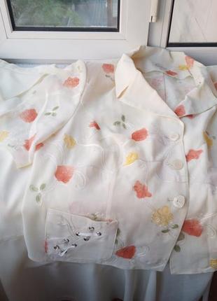 Костюм спідниця міді блуза блузка великого розміру батал8 фото