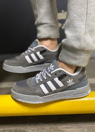 Adidas forum low gray кроссовки, кроссовки адедас мужские/подростковые, вьетнам производитель, размер 40-44, люкс качество