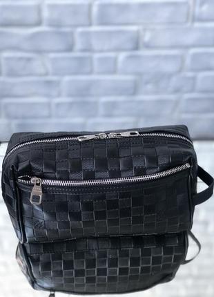 Барсетка louis vuiton total black mini