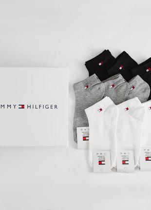 Набір чоловічий шкарпеток tommy hilfiger. набор носков на лето4 фото