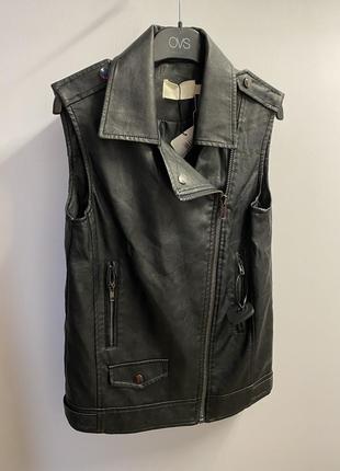 Желетка еко шкіра для дівчинки