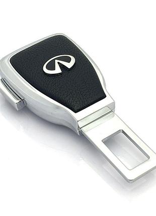 Заглушка перехідник ременя безпеки з логотипом infiniti 1 шт.