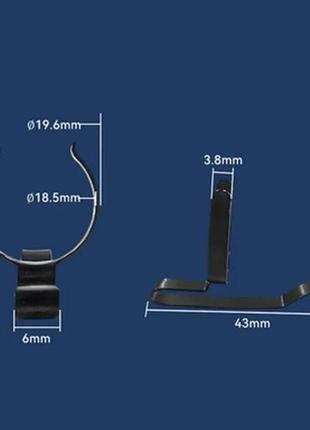Клипса на фонарь диаметром 18,5мм, цена за 2шт.