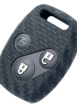 Чохол для автоключів honda zb 3 силікон carbon оригінал 902 (new)