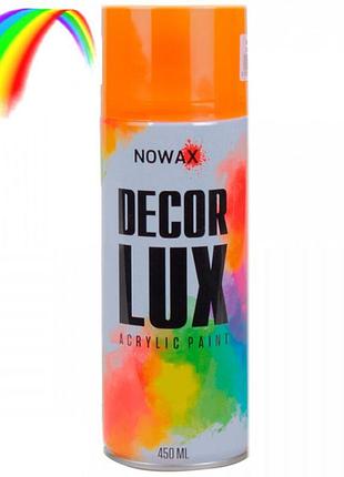 Флуоресцентна фарба nowax спрей 450 мл жовтогаряча (orange)