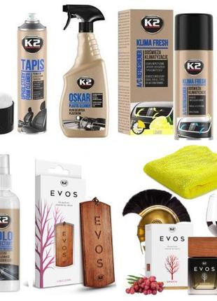 Автонабір парфумер для салона авто k2 evos sparta 6 шт.