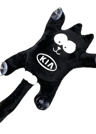 Іграшка на присоску кіт саймон kia чорний