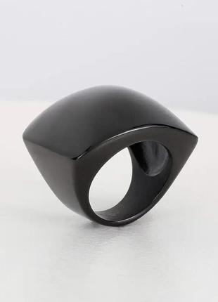Кольцо квадратной формы, металлическая видная кольца1 фото