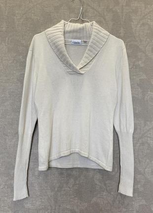 Свитер пуловер giada, шёлк, кашемир. размер s.1 фото