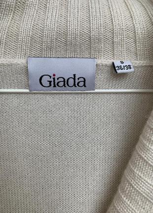 Свитер пуловер giada, шёлк, кашемир. размер s. 5