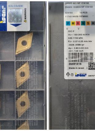 Пластина dnmg150604-nf ic9150 iscar original пластина твердосп...