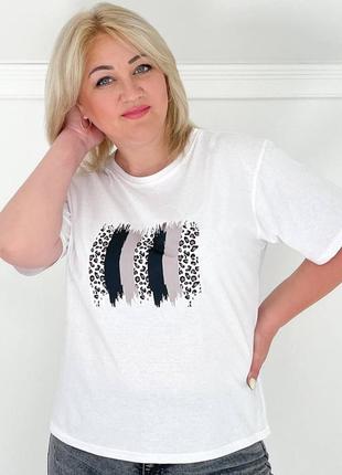 Футболка прямого кроя 48-58 размеров. 0270335