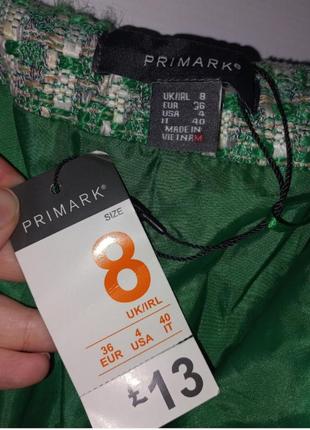 Зеленые твидовые шорты primark7 фото