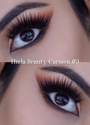 Накладні вії huda beauty classic synthetic false lashes carmen #92 фото